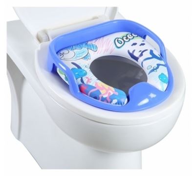 מקטין אסלה + ידיות אחיזה מרופד