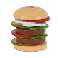 סט המבורגר מעץ - ‏‏‏‏Wooden Hamburger Set בייבי בון