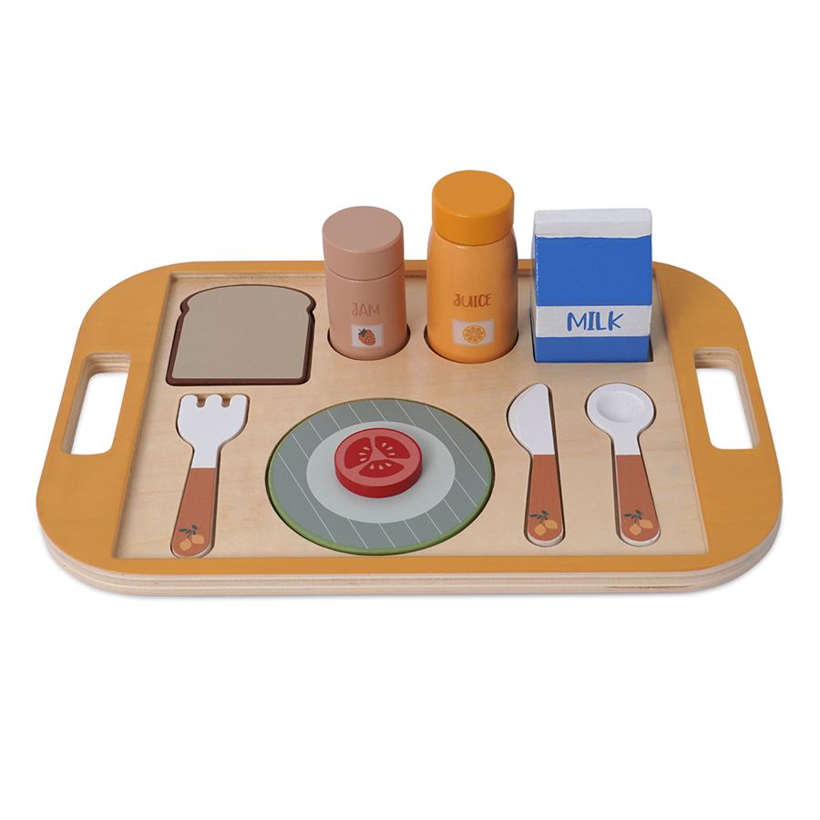 סט ארוחת בוקר - ‏‏‏‏Wooden Breakfast Set