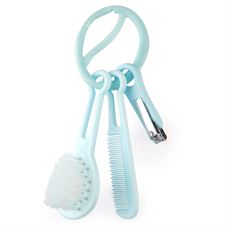 סט מברשת, מסרק וקוצץ ציפורניים - Flawless™ Comb, Brush & Nail Clipper בייבי בון