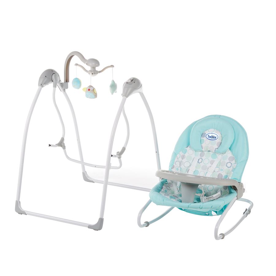 נדנדה וטרמפולינה חשמלית לתינוק - Montana Bay™ 2 in 1