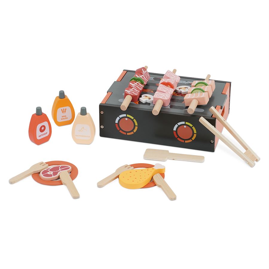 סט ברביקיו מעץ - ‏‏‏‏Wooden Barbecue Set דייניז - Dainy's