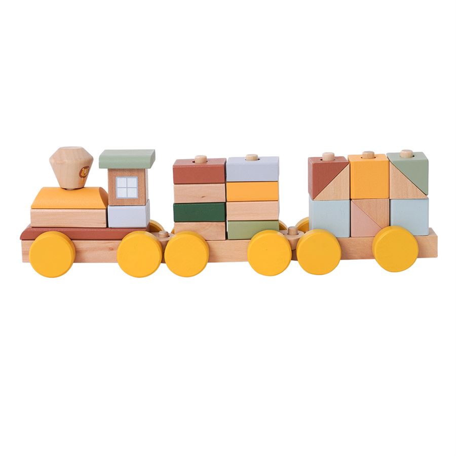 רכבת קוביות מעץ - ‏‏‏‏Wooden Blocks Train